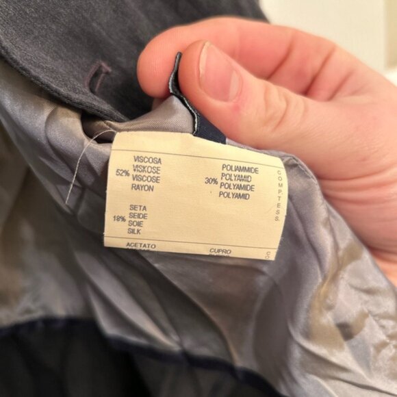 Canali Men's Charcoal Jacket - Picture 3 of 11